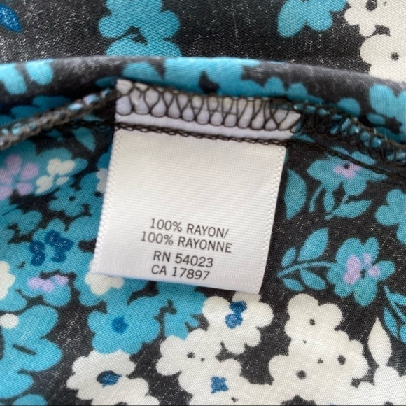 Banana Republic mini dress with ruffle in floral  print - Picture 11 of 12